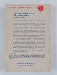 American Foreign Policy Since WWII (Painovirheellinen)