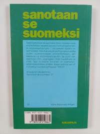 Sanotaan se suomeksi : VT 1 : uudistuva Raamatun käännös (tekijän omiste)