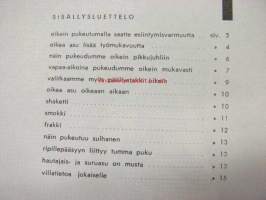 Puku puhuu puolestanne - muistakaa - Teitä katsellaan -tietoa puvuista ja pukeutumisesta