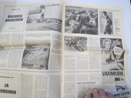 Vauhdin Maailma 1967 nr 9 sis. mm. artikkelit / kuvat / mainokset; Pedro Rodriguez Dela Vega, AKK umpikujassa, Keimola 500, Pohjola-ralli, Antti Aarnio-Wihuri