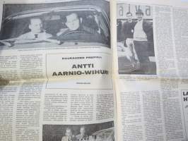 Vauhdin Maailma 1967 nr 9 sis. mm. artikkelit / kuvat / mainokset; Pedro Rodriguez Dela Vega, AKK umpikujassa, Keimola 500, Pohjola-ralli, Antti Aarnio-Wihuri