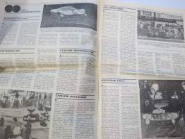 Vauhdin Maailma 1967 nr 9 sis. mm. artikkelit / kuvat / mainokset; Pedro Rodriguez Dela Vega, AKK umpikujassa, Keimola 500, Pohjola-ralli, Antti Aarnio-Wihuri