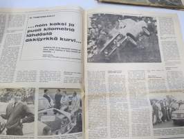 Vauhdin maailma 1967 nr 8, sis. mm. seur. artikkelit / kuvat / mainokset; Jätkä mä meen ensin, Saammeko esitellä Jussi Lagerblom autourheilun Aladin, III