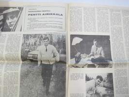Vauhdin maailma 1967 nr 8, sis. mm. seur. artikkelit / kuvat / mainokset; Jätkä mä meen ensin, Saammeko esitellä Jussi Lagerblom autourheilun Aladin, III