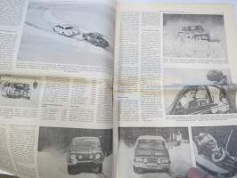Vauhdin maailma 1967 nr. 2 -mm. Onni onnettomuudessa, Racing Car Show Lontoo, Ruotsin ralli taika ei taittunut, Tunturi rallissa tuulee, Antakaa lappiin Ralli-Sm