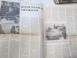 Vauhdin maailma 1967 nr 1, sis. mm. seur. artikkelit / kuvat / mainokset;  Me kuninkaalliset, Casino Royale ja agentti 177 Rauno Aaltonen, Kävelykonsertti kolme
