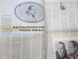 Vauhdin maailma 1967 nr 1, sis. mm. seur. artikkelit / kuvat / mainokset;  Me kuninkaalliset, Casino Royale ja agentti 177 Rauno Aaltonen, Kävelykonsertti kolme