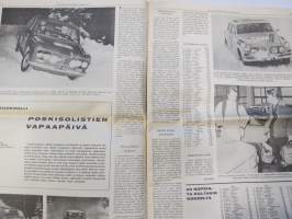 Vauhdin Maailma 1968 nr 3 sis. mm. seur. artikkelit / kuvat / mainokset; Esittelyssä Chris Amon, XIV Hankiralli,  - Poskisolistien vapaapäivä, Me viritämme