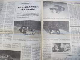 Vauhdin Maailma 1968 nr 3 sis. mm. seur. artikkelit / kuvat / mainokset; Esittelyssä Chris Amon, XIV Hankiralli,  - Poskisolistien vapaapäivä, Me viritämme