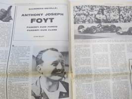 Vauhdin Maailma 1968 nr 2 sis. mm. seur. artikkelit / kuvat / mainokset; Monte Carlo ralli, Kansikuva Datsun 2000 - Hannu Mikkola, Anthony Joseph Foyt,Kymenlaakson