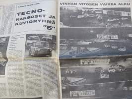 Vauhdin Maailma 1968 nr 10 sis. mm. Taas kerran Keimolass ajettiin 350ccSuomen mestaruudesta, Saammeko esitellä Graham Hill, Formula V, Suomen Grand Prix