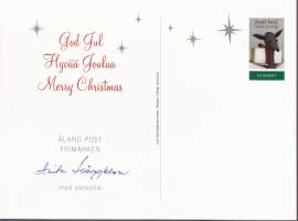 Filatelia - Ahvenanmaa - FDC -  Joulumerkkejä: Ensipäiväleimatut, postimaksu maksettu -kortilla (6 kpl)