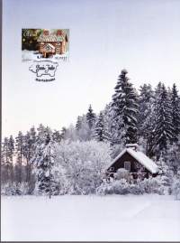 Filatelia - Ahvenanmaa - FDC -  Joulumerkkejä: Ensipäiväleimatut, postimaksu maksettu -kortilla (6 kpl)