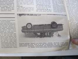 Vauhdin Maailma 1968 nr 4 sis. mm. seur. artikkelit / kuvat / mainokset; Esittelyssä Patricia Moss-Carlsson, III Napapiirin Tunturiralli, Parooni Huschke von