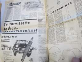 Vauhdin Maailma 1968 nr 4 sis. mm. seur. artikkelit / kuvat / mainokset; Esittelyssä Patricia Moss-Carlsson, III Napapiirin Tunturiralli, Parooni Huschke von