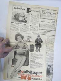 Vauhdin Maailma 1968 nr 4 sis. mm. seur. artikkelit / kuvat / mainokset; Esittelyssä Patricia Moss-Carlsson, III Napapiirin Tunturiralli, Parooni Huschke von