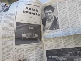 Vauhdin Maailma 1969 nr 8, sis. mm. seur. artikkelit / kuvat / mainokset; Brian Redman, Imatran Grand Prix, Escort-eliittimme Ruotsissa, Watkins Glen, Kuukauden