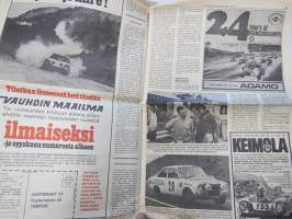 Vauhdin Maailma 1969 nr 8, sis. mm. seur. artikkelit / kuvat / mainokset; Brian Redman, Imatran Grand Prix, Escort-eliittimme Ruotsissa, Watkins Glen, Kuukauden