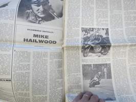 Vauhdin Maailma 1969 nr 5 -mm. Saammeko esitellä Mike Hailwood, Vesipostia Artukaisista formula "viisitonninen" isojen poikien uusi lelu, Safari 69 Rauno Aaltonen,