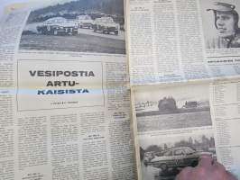 Vauhdin Maailma 1969 nr 5 -mm. Saammeko esitellä Mike Hailwood, Vesipostia Artukaisista formula "viisitonninen" isojen poikien uusi lelu, Safari 69 Rauno Aaltonen,