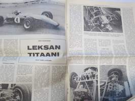 Vauhdin Maailma 1969 nr 5 -mm. Saammeko esitellä Mike Hailwood, Vesipostia Artukaisista formula "viisitonninen" isojen poikien uusi lelu, Safari 69 Rauno Aaltonen,
