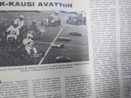 Vauhdin Maailma 1969 nr 5 -mm. Saammeko esitellä Mike Hailwood, Vesipostia Artukaisista formula "viisitonninen" isojen poikien uusi lelu, Safari 69 Rauno Aaltonen,