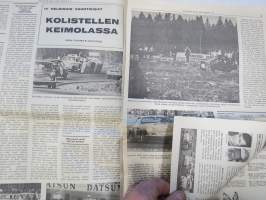 Vauhdin Maailma 1969 nr 6, sis. mm. seur. artikkelit / kuvat / mainokset; Jean-Pierre Beltoise, Kuukauden profiili - Heikki Liedes, Pääsorsa Lusenius, Tapio