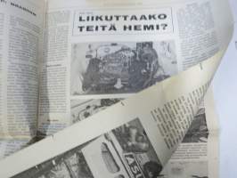 Vauhdin Maailma 1966 nr 7 -mm. Kuukauden profiili Jack Brabham Maailmanmestaruuden voi saavuttaa työntäenkin, Jyväskylän suurajot Timo ja Tomi tosimiellä, Mini