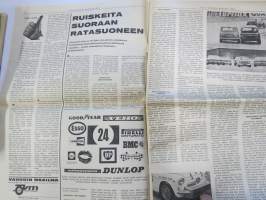 Vauhdin Maailma 1966 nr 11 -mm. Rata-ässän rallivauhtia, Ruiskeita suoraan suoneen 5r, Tirkistelyä taustapeiliin Hannu Mikkola Simo Lampinen Raimo Kossila Antti