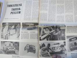 Vauhdin Maailma 1966 nr 11 -mm. Rata-ässän rallivauhtia, Ruiskeita suoraan suoneen 5r, Tirkistelyä taustapeiliin Hannu Mikkola Simo Lampinen Raimo Kossila Antti