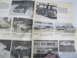 Vauhdin Maailma 1966 nr 11 -mm. Rata-ässän rallivauhtia, Ruiskeita suoraan suoneen 5r, Tirkistelyä taustapeiliin Hannu Mikkola Simo Lampinen Raimo Kossila Antti