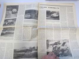 Vauhdin Maailma 1966 nr 11 -mm. Rata-ässän rallivauhtia, Ruiskeita suoraan suoneen 5r, Tirkistelyä taustapeiliin Hannu Mikkola Simo Lampinen Raimo Kossila Antti