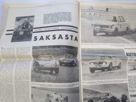 Vauhdin Maailma 1966 nr 11 -mm. Rata-ässän rallivauhtia, Ruiskeita suoraan suoneen 5r, Tirkistelyä taustapeiliin Hannu Mikkola Simo Lampinen Raimo Kossila Antti