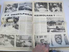 Vauhdin Maailma 1966 nr 11 -mm. Rata-ässän rallivauhtia, Ruiskeita suoraan suoneen 5r, Tirkistelyä taustapeiliin Hannu Mikkola Simo Lampinen Raimo Kossila Antti