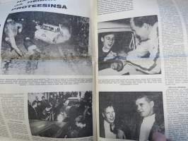 Vauhdin Maailma 1966 nr 11 -mm. Rata-ässän rallivauhtia, Ruiskeita suoraan suoneen 5r, Tirkistelyä taustapeiliin Hannu Mikkola Simo Lampinen Raimo Kossila Antti