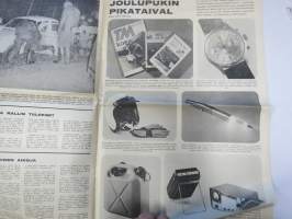 Vauhdin Maailma 1966 nr 11 -mm. Rata-ässän rallivauhtia, Ruiskeita suoraan suoneen 5r, Tirkistelyä taustapeiliin Hannu Mikkola Simo Lampinen Raimo Kossila Antti