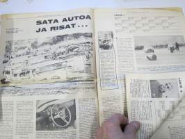 Vauhdin maailma 1966 nr 5, sis. mm. seur. artikkelit / kuvat / mainokset; Mitä toivomme Keimolalta, Suuntana Artukainen - sata autoa ja risat, Ruissalon rataa ja