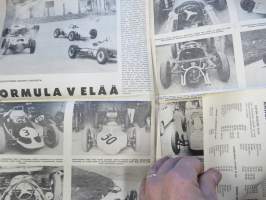 Vauhdin maailma 1966 nr 5, sis. mm. seur. artikkelit / kuvat / mainokset; Mitä toivomme Keimolalta, Suuntana Artukainen - sata autoa ja risat, Ruissalon rataa ja