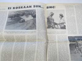 Vauhdin maailma 1966 nr 5, sis. mm. seur. artikkelit / kuvat / mainokset; Mitä toivomme Keimolalta, Suuntana Artukainen - sata autoa ja risat, Ruissalon rataa ja