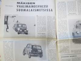 Vauhdin maailma 1966 nr 2, sis. mm. seur. artikkelit / kuvat / mainokset; Ranskalaislehti Monte Carlon jälkeen Timo Mäkinen Le Vrai Vainqueur, Timo Mäkisen