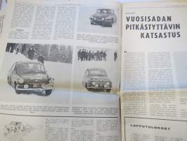 Vauhdin maailma 1966 nr 2, sis. mm. seur. artikkelit / kuvat / mainokset; Ranskalaislehti Monte Carlon jälkeen Timo Mäkinen Le Vrai Vainqueur, Timo Mäkisen