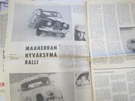 Vauhdin maailma 1966 nr 2, sis. mm. seur. artikkelit / kuvat / mainokset; Ranskalaislehti Monte Carlon jälkeen Timo Mäkinen Le Vrai Vainqueur, Timo Mäkisen