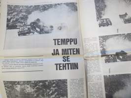 Vauhdin maailma 1966 nr 2, sis. mm. seur. artikkelit / kuvat / mainokset; Ranskalaislehti Monte Carlon jälkeen Timo Mäkinen Le Vrai Vainqueur, Timo Mäkisen