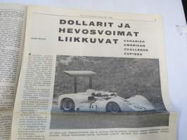 Vauhdin maailma 1966 nr 10, sis. mm. seur. artikkelit / kuvat / mainokset;Angliat ja Cooperit ratkotaan Englannin  vakioautomestaruus, Johnny Walkerin nelonen