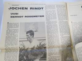 Vauhdin maailma 1966 nr 10, sis. mm. seur. artikkelit / kuvat / mainokset;Angliat ja Cooperit ratkotaan Englannin  vakioautomestaruus, Johnny Walkerin nelonen