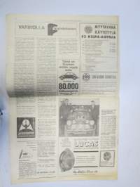 Vauhdin maailma 1966 nr 10, sis. mm. seur. artikkelit / kuvat / mainokset;Angliat ja Cooperit ratkotaan Englannin  vakioautomestaruus, Johnny Walkerin nelonen