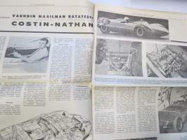 Vauhdin maailma 1966 nr 9, sis. mm. seur. artikkelit / kuvat / mainokset; Uusi Formula 2 Ford-Cosford valmiina lähtöön, Vauhdin maailman ratatesti Costin-Nathan,
