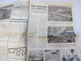 Vauhdin maailma 1966 nr 8, sis. mm. seur. artikkelit / kuvat / mainokset; Oma Alfa paras Alfa, Uusi rata Hämeenlinnaan Ahvenisto tekee autuaaksi, BMW Belgiassa