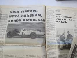 Vauhdin maailma 1966 nr 8, sis. mm. seur. artikkelit / kuvat / mainokset; Oma Alfa paras Alfa, Uusi rata Hämeenlinnaan Ahvenisto tekee autuaaksi, BMW Belgiassa