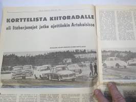 Vauhdin maailma 1966 nr 8, sis. mm. seur. artikkelit / kuvat / mainokset; Oma Alfa paras Alfa, Uusi rata Hämeenlinnaan Ahvenisto tekee autuaaksi, BMW Belgiassa
